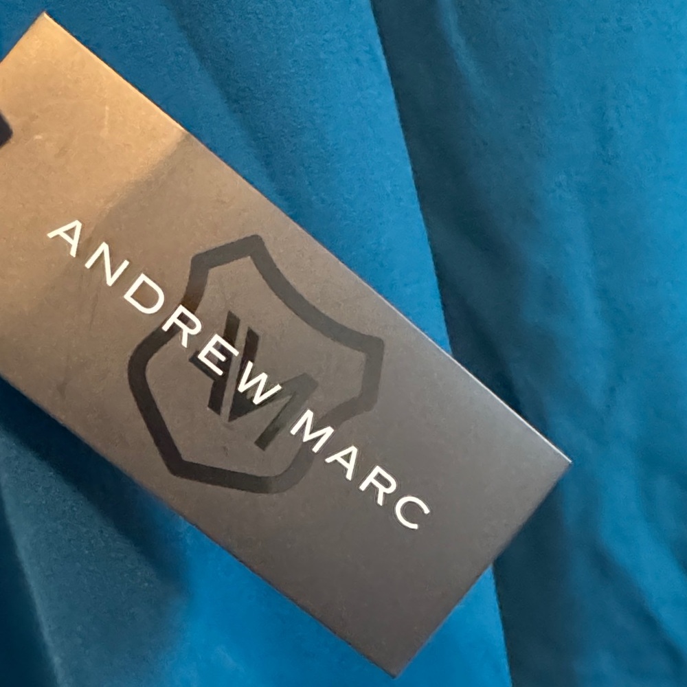 Andrew Marc Teal Long Sleeve Dress - Picture 4 of 9